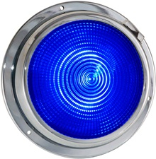 5.5" LED dome light blue