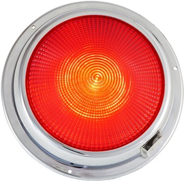 6 3/4" LED dome light red