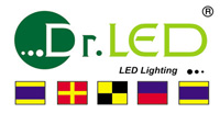 Dr. LED marine flag logo