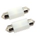 12/24V 36mm Cool-White Single Sided Festoon Bulb x 2