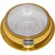 5 1/2 inch Red/White Mars Dome (Brass) 12/24V